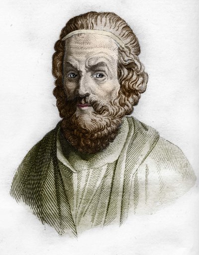 ホメロスの肖像（紀元前9世紀）ギリシャの詩人。ロランの古代史に登場する。 作： Unknown artist