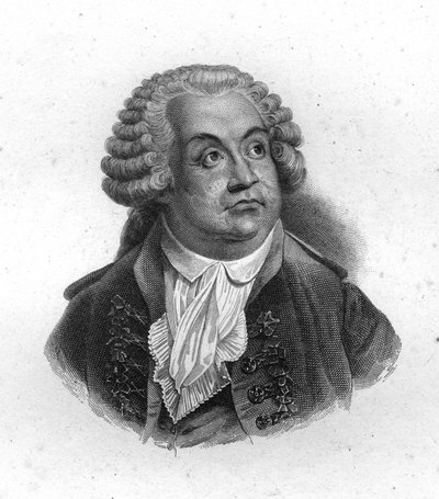 ミラボー伯爵（1749-1791）オノレ・ガブリエル（Honore-Gabriel）リケティの肖像、19世紀のエングレーヴィング 作： Unknown artist