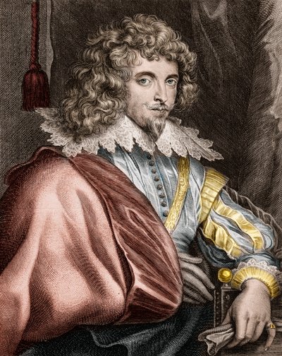 フランス人作家オノレ・ドルフェ（1567-1625）の肖像 - エングレーヴィング 作： Unknown artist