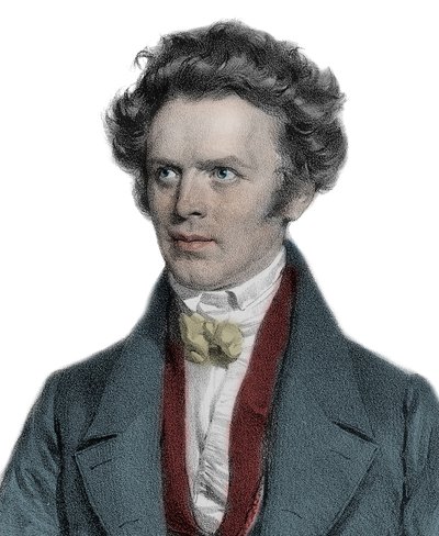 オーストリアの作曲家イグナズ・アスマイアー（1790-1862）の肖像。 作： Unknown artist