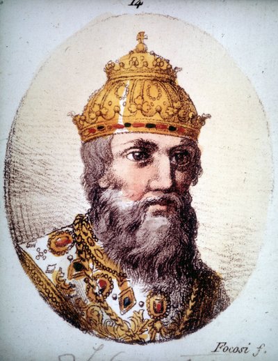 ロシアの皇帝、イワン4世（1530～1584）の肖像。 作： Unknown artist