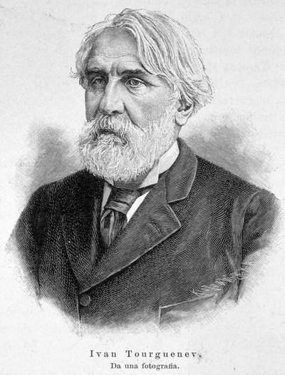 イワン・ツルゲニエフ（1818-1883）の肖像 作： Unknown artist