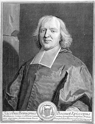 ジャック＝ベニーニュ（Jacques Benigne）ボシュエ（1627 - 1704）の肖像。 作： Unknown artist