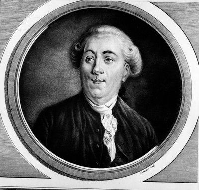 ジャック・ネッカー（1732-1804）フランス国務大臣の肖像。フランス革命の歴史的絵画全集（全3巻）」に掲載されたエングレーヴィング。1804. 作： Unknown artist