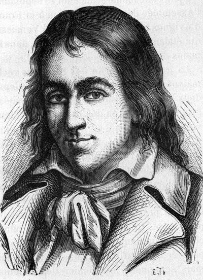 ジャック・レネ・エベールの肖像。フランスのジャーナリスト、政治家 1757-1794 作： Unknown artist