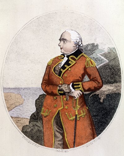 ジェームズ・クック（1728-1779）の肖像 作： Unknown artist
