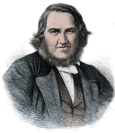 ジェームズ・ヤング・シンプソン（1811-1870）の肖像 スコットランドの産科医 - Sir James Young Simpson 作： Unknown artist