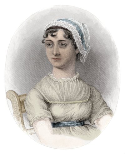 Portrait of Jane Austen (1775-1817) - イギリスの作家、ジェーン・オースティン（1775-1817）の肖像。 作： Unknown artist