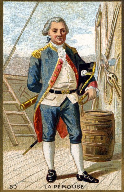 ラペルーズ伯爵ジャン・フランソワ・ガラープの肖像（Jean Francois Laperouse 作： Unknown artist