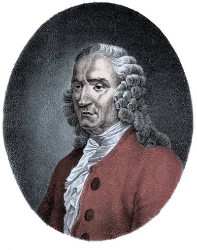 フランスの作曲家、Jean-Philippe (Jean Philippe) Rameau (1683-1764)の肖像。 作： Unknown artist