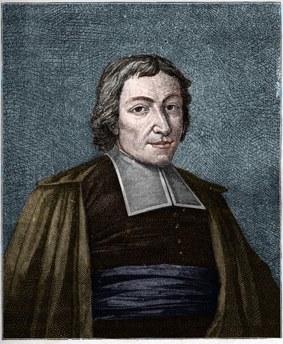 ジャン・バティスト・ドゥ・ラ・サール（Jean-Baptiste De La Salle）（1651-1719）フランスの宗教家、キリスト教学校の兄弟の信徒の創設者の肖像。19世紀のエングレーヴィング。 作： Unknown artist