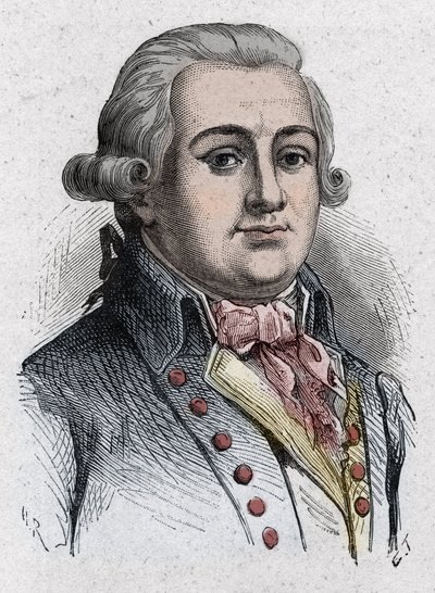 Jean Francois (Jean-Francois) Delacroix, dit Lacroix フランスの政治家（1754年～1794年）の肖像。1889年に描かれたもの。 作： Unknown artist