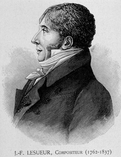 フランスの作曲家、ジャン・フランソワ・レスール（1762～1837）の肖像 作： Unknown artist
