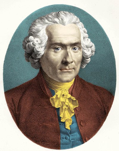 ジャン・ジャック・ルソー（1712-1778）の肖像。 作： Unknown artist