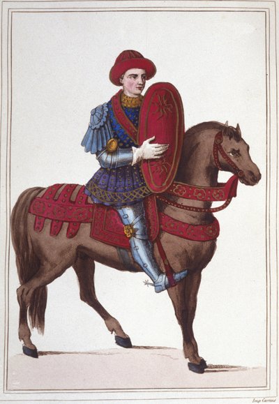 ジャン・ポトン（ザントレイユまたはサントレイユの領主）の肖像 フランスのマレシャル（1400年頃～1461年） ジャン・ポトンはジョーン・オブ・アークの仲間の一人です。 作： Unknown artist