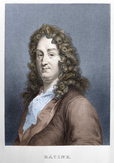 フランスの劇作家、ジャン・ラシーヌ（1639-1699）の肖像。 作： Unknown artist