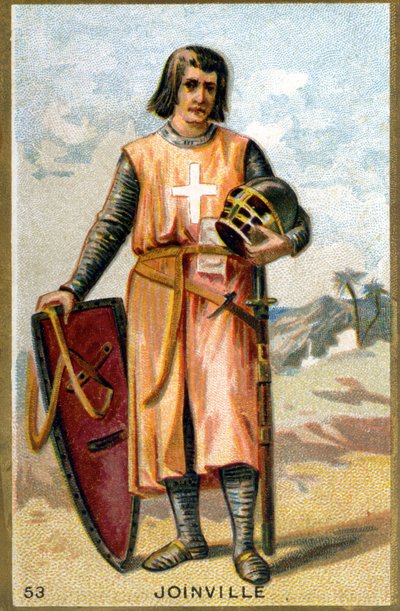 ジャン・ド・ジョインヴィル（1225 - 1317）フランスのコラムニストの肖像。19世紀のクロモリトグラフ。 作： Unknown artist