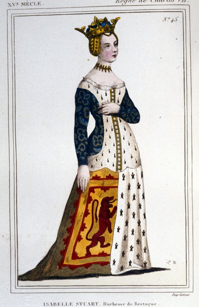 ジャンヌの肖像 - ブルターニュ公爵夫人イザベル・スチュアート（1426 - 1494/9）。 作： Unknown artist