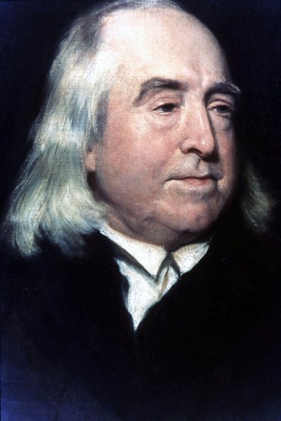 ジェレミー・ベンサム（1748-1832）の肖像。 作： Unknown artist