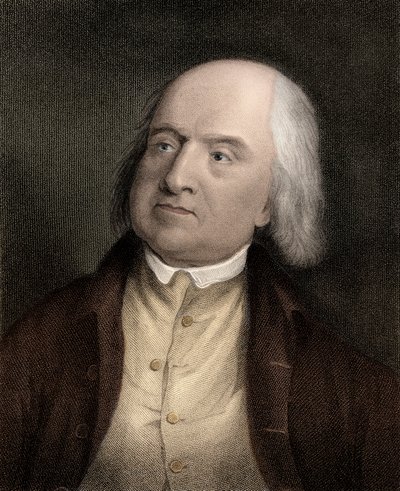 ジェレミー・ベンサム（1748-1832）の肖像（イギリスの哲学者、経済学者、理論法学者 作： Unknown artist