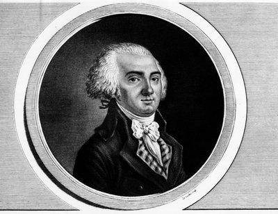 ジェローム・ペティオン・ド・ビルヌーブ（1759-1793）の肖像。フランス革命の歴史的絵画全集（全3巻）」に掲載されているエングレーヴィング。1804. 作： Unknown artist