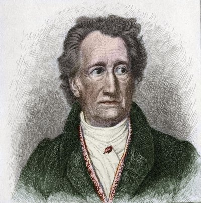 ドイツの作家、ヨハン・ヴォルフガング・ゲーテ（1749-1832）の肖像 作： Unknown artist