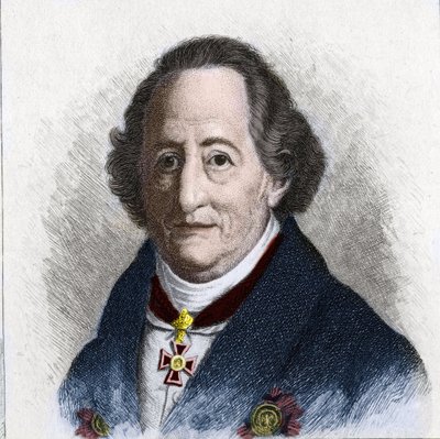 ドイツの作家、ヨハン・ヴォルフガング・ゲーテ（1749-1832）の肖像 作： Unknown artist