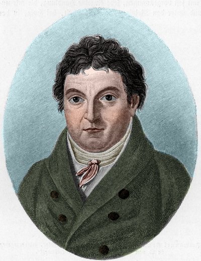 ドイツの哲学者、ヨハン・ゴットリープ・フィヒテ（1762-1814）の肖像 作： Unknown artist