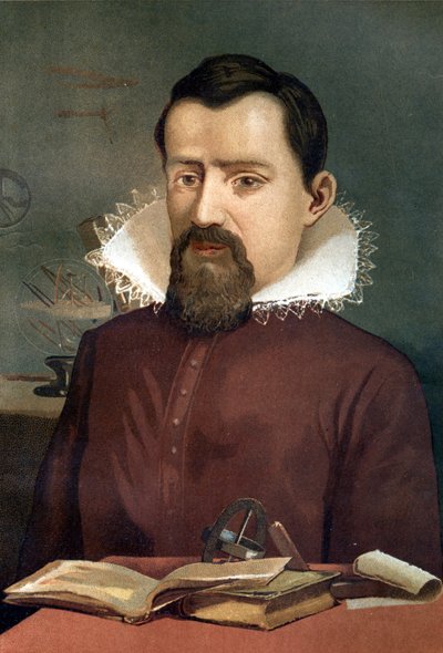天文学者（1571 - 1630）ヨハネス・ケプラー（Keppler）の肖像、ルイ・フィギエ（Louis Figuier）作「La Ciencia y sus Hombres」（バルセロナ、1881年）の後に作成。 作： Unknown artist