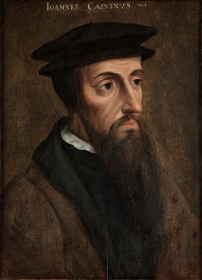 ジョン・カルヴァン（1509-1564）の肖像 1550年頃（油彩・パネル） 作： Unknown artist