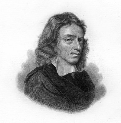 ジョン・ミルトンの肖像（イギリスの詩人・エッセイスト、1608年～1674年 作： Unknown artist
