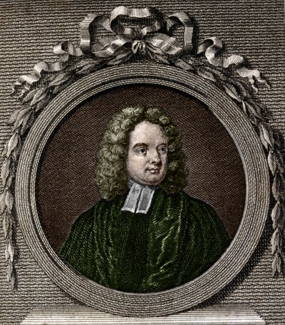 ジョナサン・スウィフトの肖像。アイルランドの作家（1667年～1745年）。 作： Unknown artist