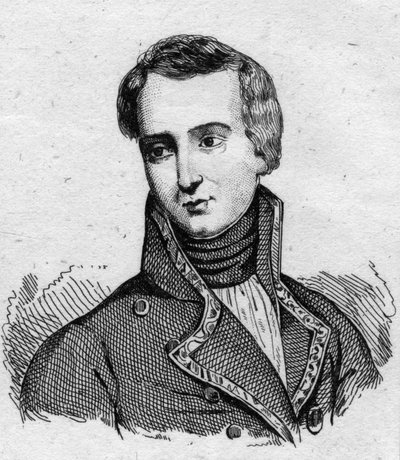 1808年のサラゴサ（Zaragoza）包囲戦で戦ったスペイン軍人、ホセ・レボレド・デ・パラフォックス（Palafox y MelCII）（1776-1847）の肖像。19世紀のエングレーヴィング。 作： Unknown artist