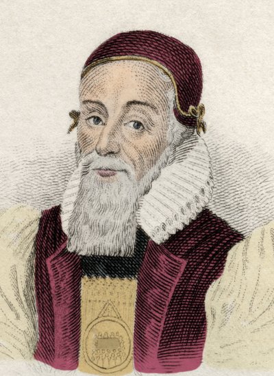 ジョセフ・ホールの肖像 (1574-1656) イングリッシュ・イブク 作： Unknown artist