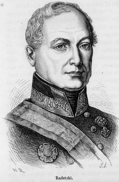 オーストリアの牧童、ジョセフ・ヴェンツェル・ラデツキー・フォン・ラデツ（1766-1858）の肖像。 作： Unknown artist