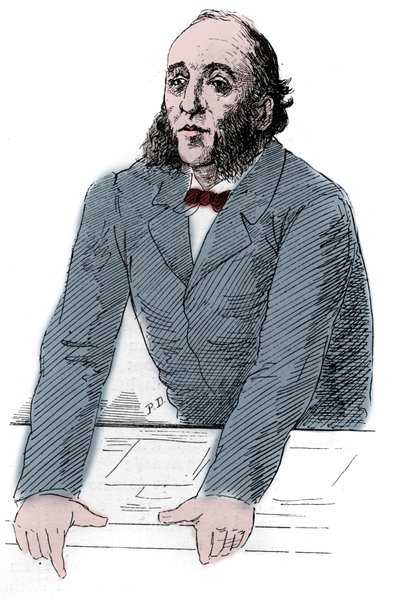 フランスの政治家、ジュール・フェリー（1832-1893）の肖像。Le Monde Illustré "に掲載された版画 作： Unknown artist