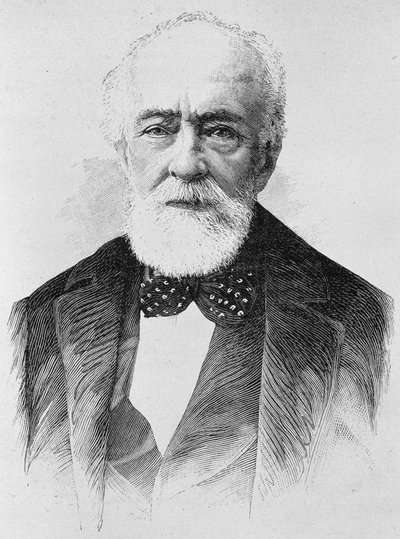 ラヨシュ・コシュート（1802 - 1894）の肖像。19世紀末、H.Martinの「Histoire de France」に掲載された版画。 作： Unknown artist