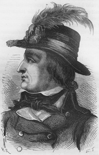 フランスの政治家、ラザール・ニコラ・マルグリット・カルノー（1753-1823）の肖像。 作： Unknown artist