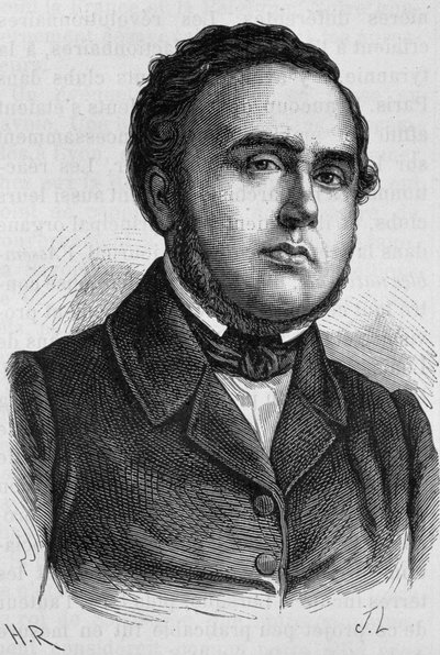 ルドゥー＝ロラン（1807-1874）の肖像。H.マルタンの『フランス史』に掲載された19世紀末の版画。 作： Unknown artist