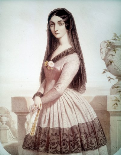 ロラ・モンテスまたはモンテス（またはマリア・ドローレス・ジルベール）（1818-1861）の肖像、ルイ1世・ド・バヴィエールのお気に入り 作： Unknown artist