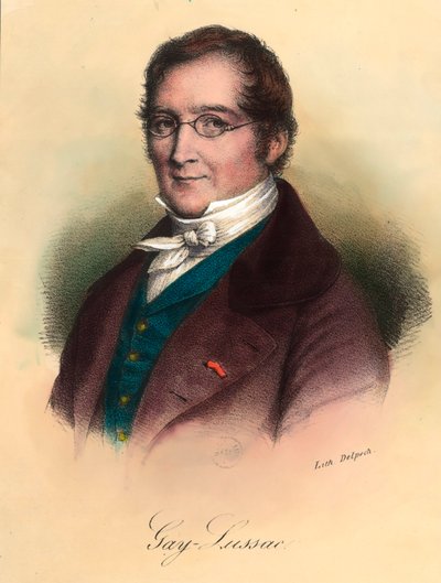 フランスの化学者・物理学者であるルイ・ジョセフ・ゲイ・リュサック（Louis-Joseph Gay Lussac）（1778 - 1850）の肖像。19世紀のエングレーヴィング。個人蔵。 作： Unknown artist