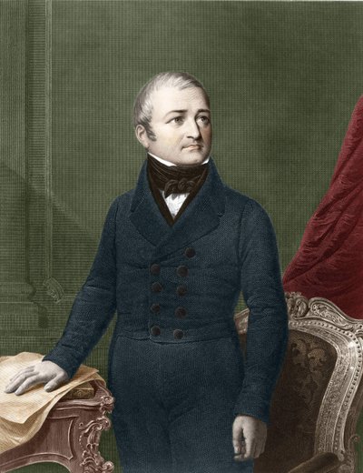 ルイ・アドルフ・ティエール（1797～1877年）の若い頃の肖像。 作： Unknown artist