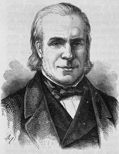 ルイ・アントワーヌ・ガルニエ・パージュ（ガルニエ・パージュ）（1803 - 1878）の肖像。19世紀末、H.Martinの「Histoire de France」に掲載されたエングレーヴィング。 作： Unknown artist