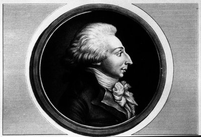 コンヴェンションの代官（1760-1793年）であるサン・ファルジョー（Saint Fargeau）侯爵、ルイ・ミシェル・ルペルティエの肖像。"フランス革命の歴史的絵画全集（全3巻）"に掲載されたエングレーヴィング。1804. 作： Unknown artist