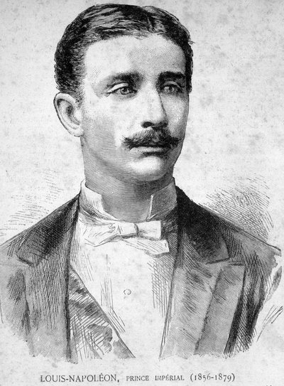 皇太子ルイ・ナポレオン（1856年～1879年）（ナポレオン3世の息子）の肖像-「Les Contemporains」に掲載されたもので、19世紀後半のものです。 作： Unknown artist
