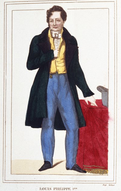 フランス王ルイ・フィリップ1世の肖像。1830年のエングレーヴィング。 作： Unknown artist