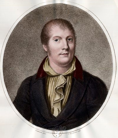フランスの音楽家、ルイ・スポール（1784〜1859）の肖像。19世紀のエングレーヴィング。個人蔵。 作： Unknown artist