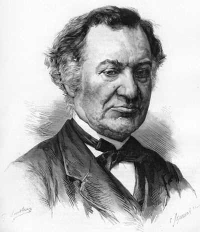 フランスのジャーナリスト・作家であるルイ・ヴュイヨ（1813-1883）の肖像。 作： Unknown artist