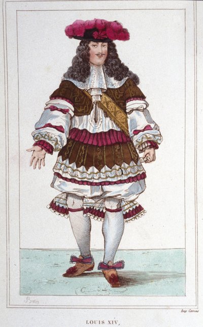 フランス王ルイ14世（1638年～1715年）の肖像。 作： Unknown artist