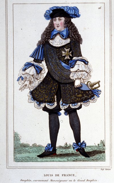 大王太子」と呼ばれたブルゴーニュ公ルイ・ド・フランス（1682-1712）の肖像。1830年に描かれたもの。 作： Unknown artist